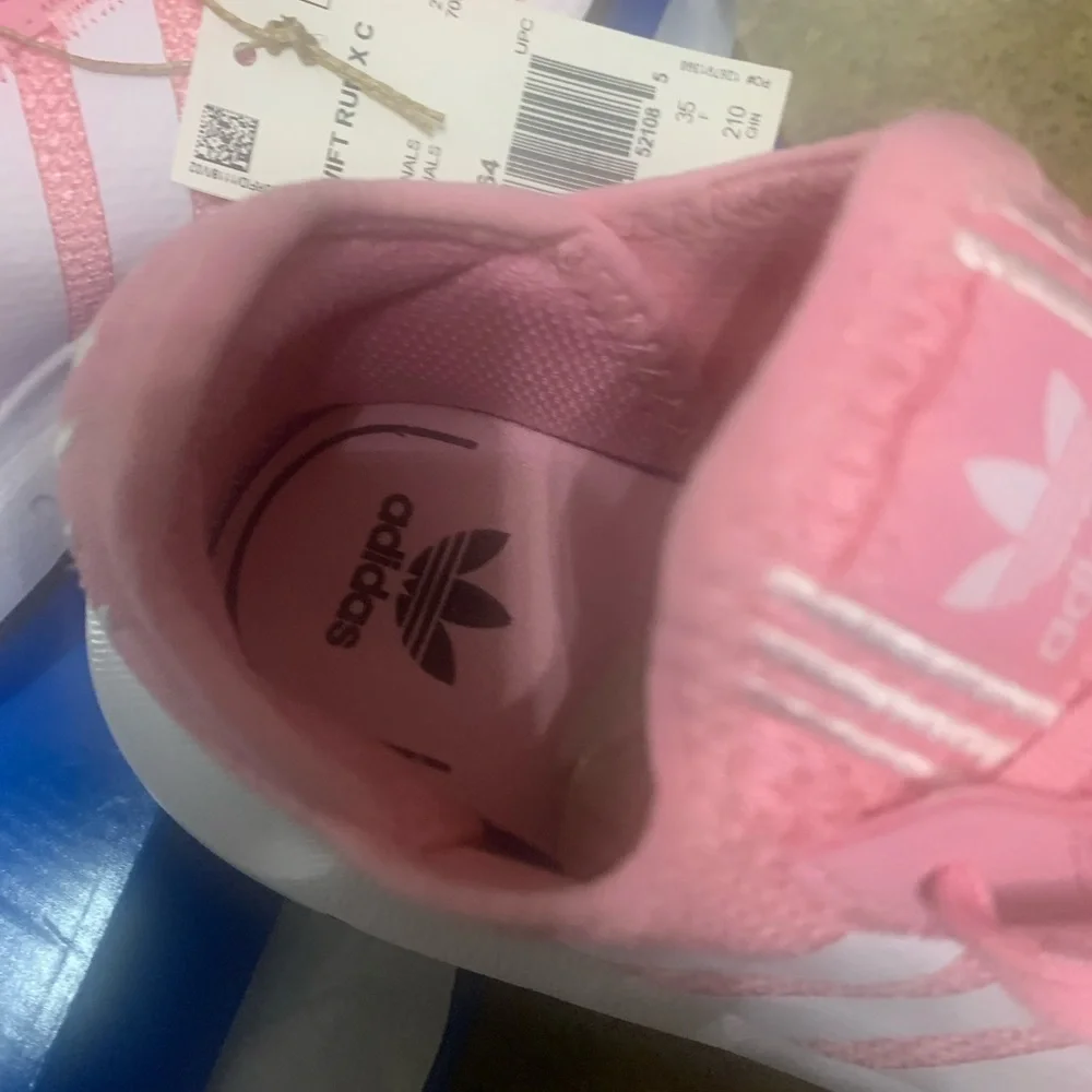 adidas pink white